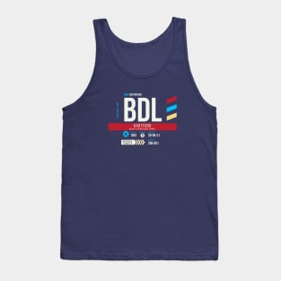 Hartford (BDL) Airport Code Baggage Tag Tank Top